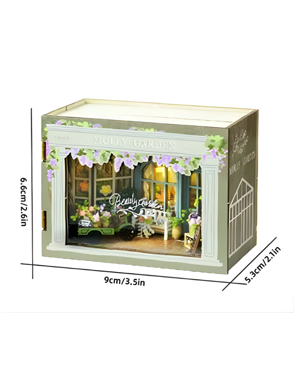 Miniature DIY Book Nook - Rectangle