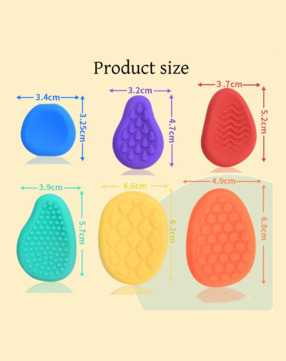 Silicone Sensory Stones