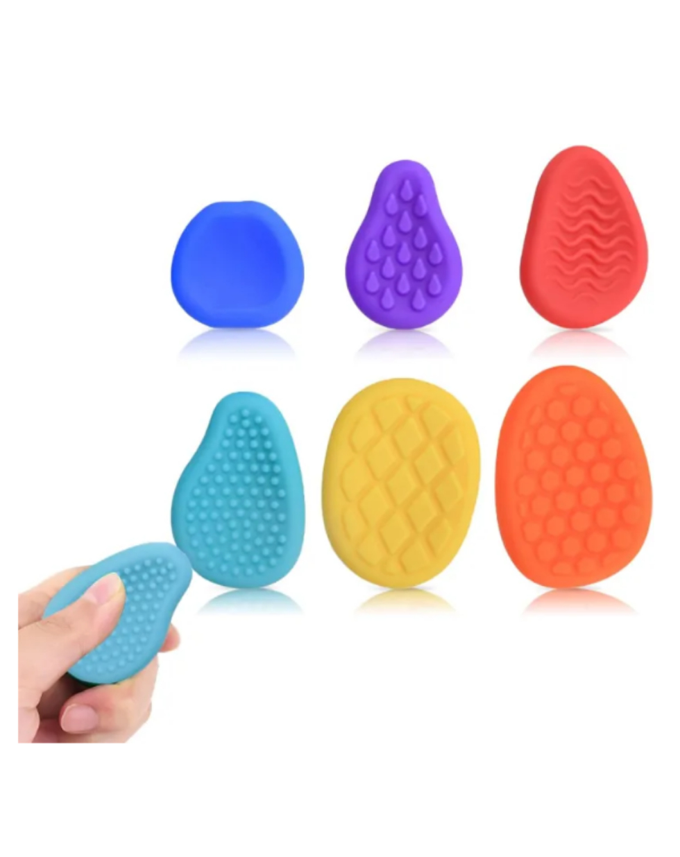 Silicone Sensory Stone Necklace